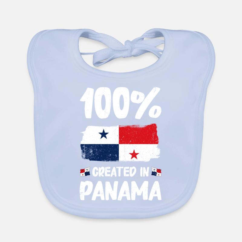 Drapeau panaméen Drapeau panaméen Bavoir bio Bébé
