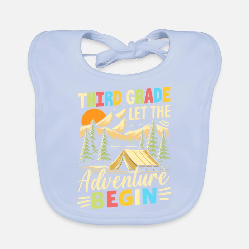 Third Grade Let The Adventure Begin Baby Bio-Lätzchen