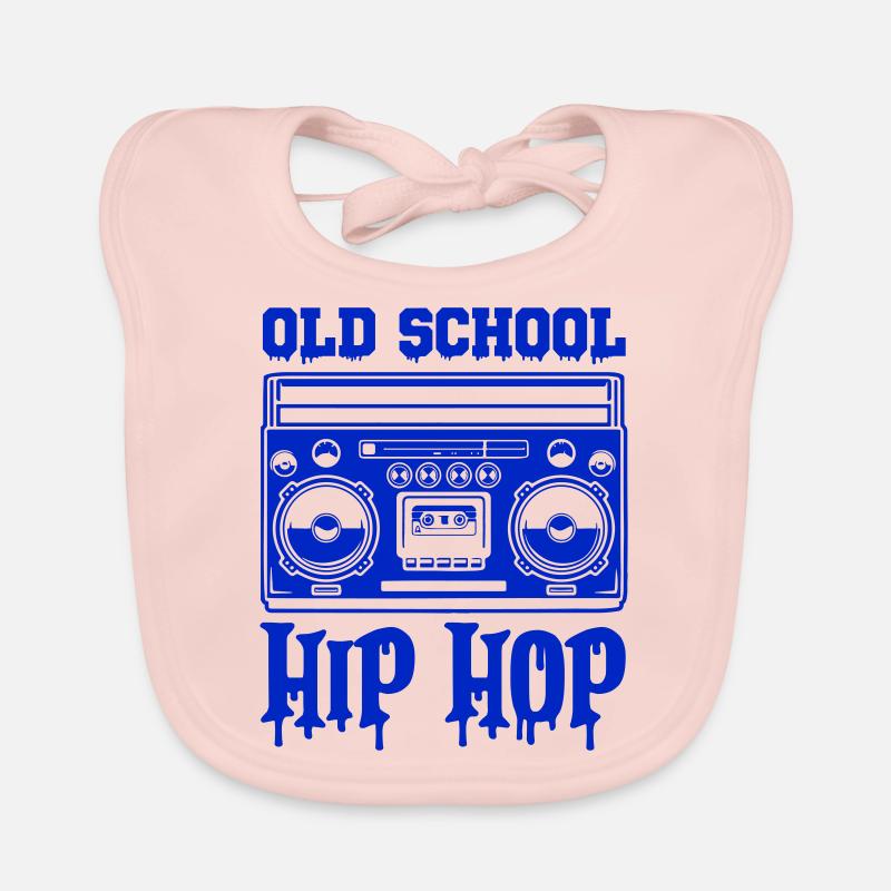 Ghettoblaster Hip Hop à l’ancienne Bavoir bio Bébé