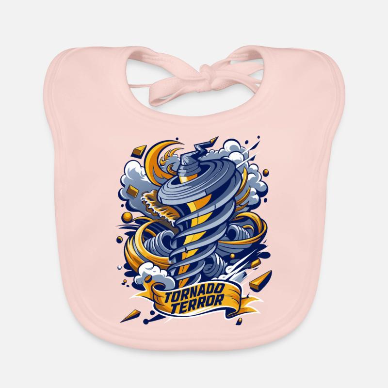 TORNADO TERROR Organic Baby Bibs