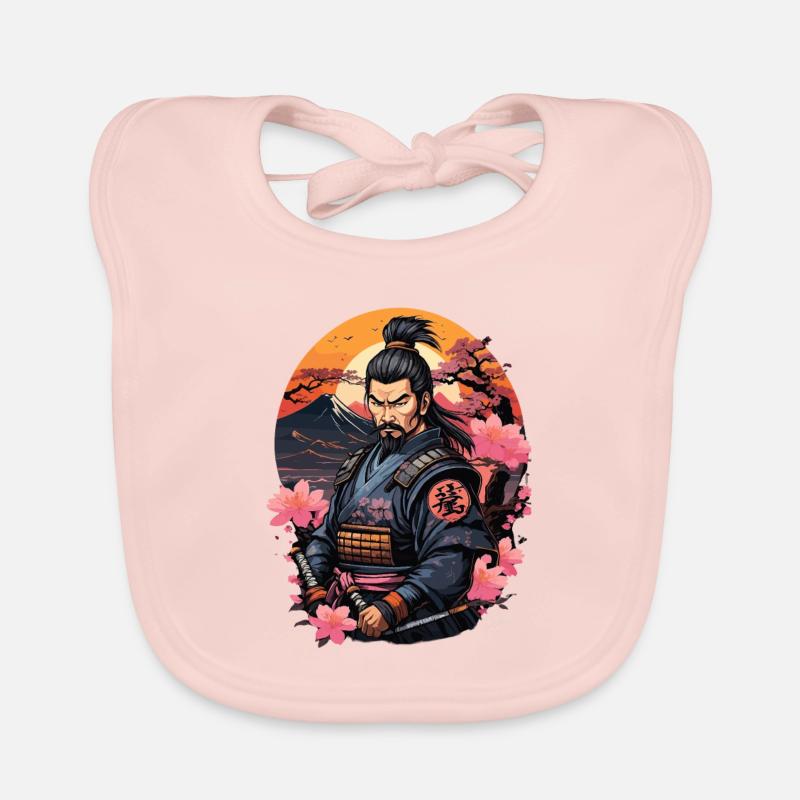Samouraï japon cerisier Bavoir bio Bébé