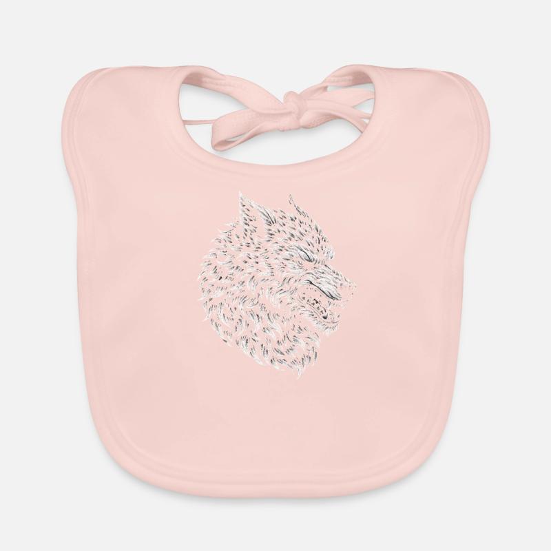 Werewolf Face Organic Baby Bibs