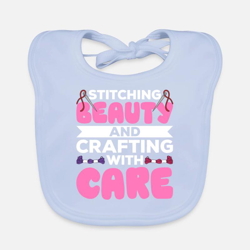 Embroidery Beading Embroidery Pattern Cross Stitch Organic Baby Bibs