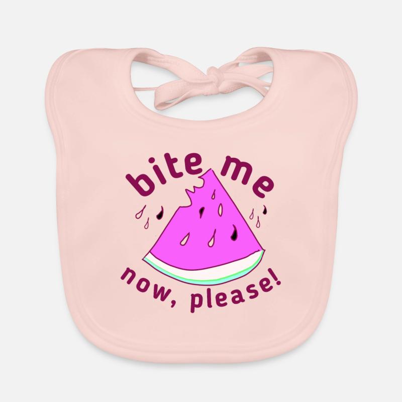 Pastèque Fruit Maritime Tendance Bavoir bio Bébé