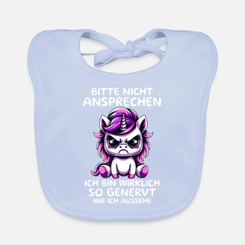 Please don't talk to me I'm really annoyed Organic Baby Bibs