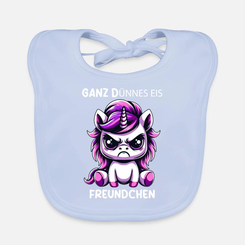Very thin ice cream friend Organic Baby Bibs