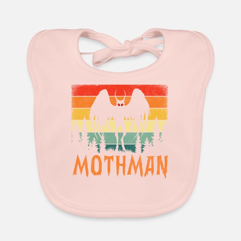 Retro Mothman Baby Bio-Lätzchen