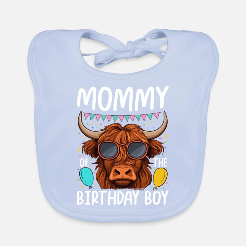 Maman du garçon d’anniversaire Bavoir bio Bébé