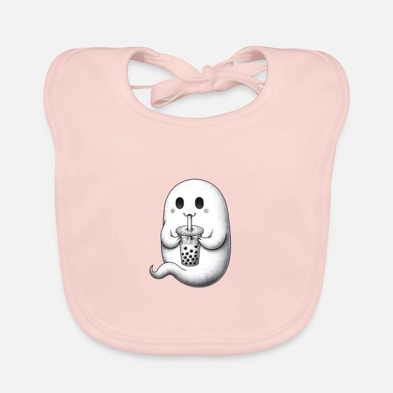 Ghost Drinks Bubble Tea Bavoir bio Bébé