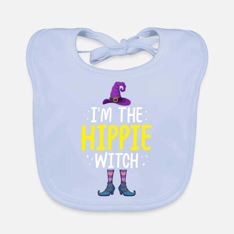I'm the Hippie Witch Baby Bio-Lätzchen
