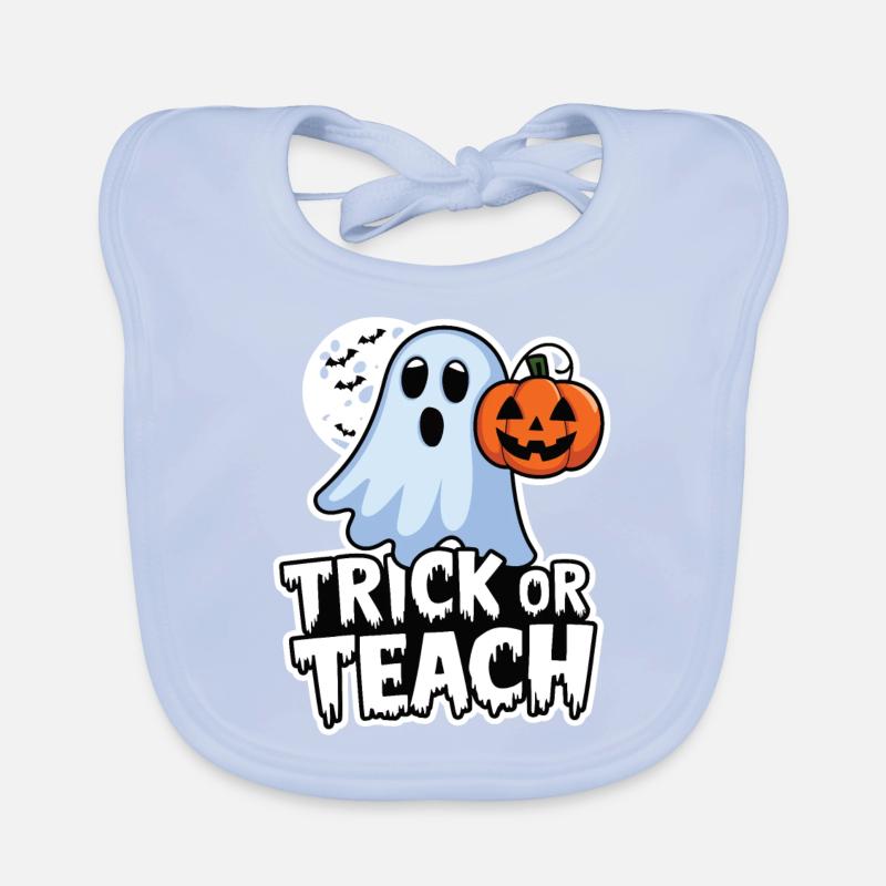 Trick Or Teach Halloween Lehrer Baby Bio-Lätzchen