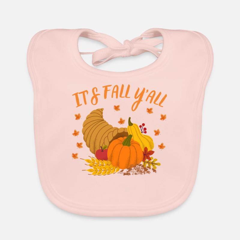 C’est l’automne, vous tous, citrouille, feuilles d’automne Bavoir bio Bébé