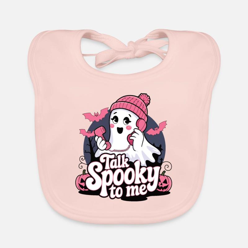 Halloween Ghost Funny Talk Spooky To Me Baby Bio-Lätzchen