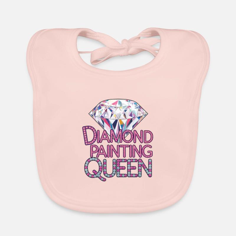 Diamond Painting Diamond Painter Organic Baby Bibs