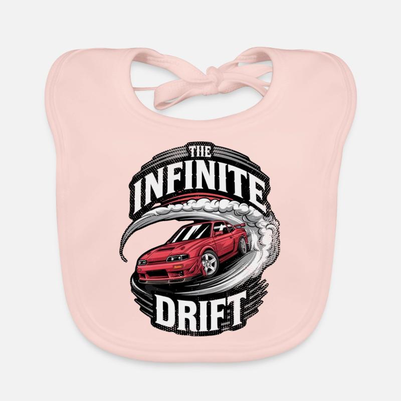 Infinite Drift - Car Racing Organic Baby Bibs