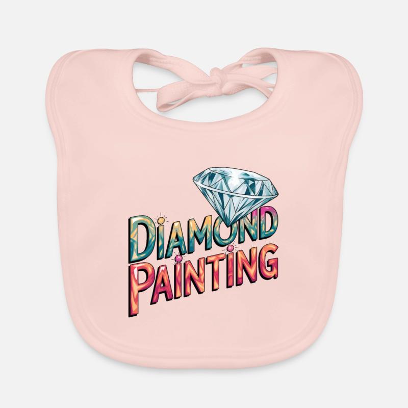 Diamond Painting Diamond Painter Organic Baby Bibs