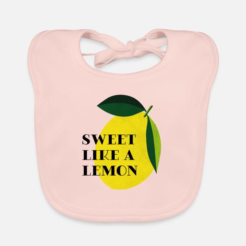SWEET LIKE A LEMON Graphique Agrumes Été Bavoir bio Bébé