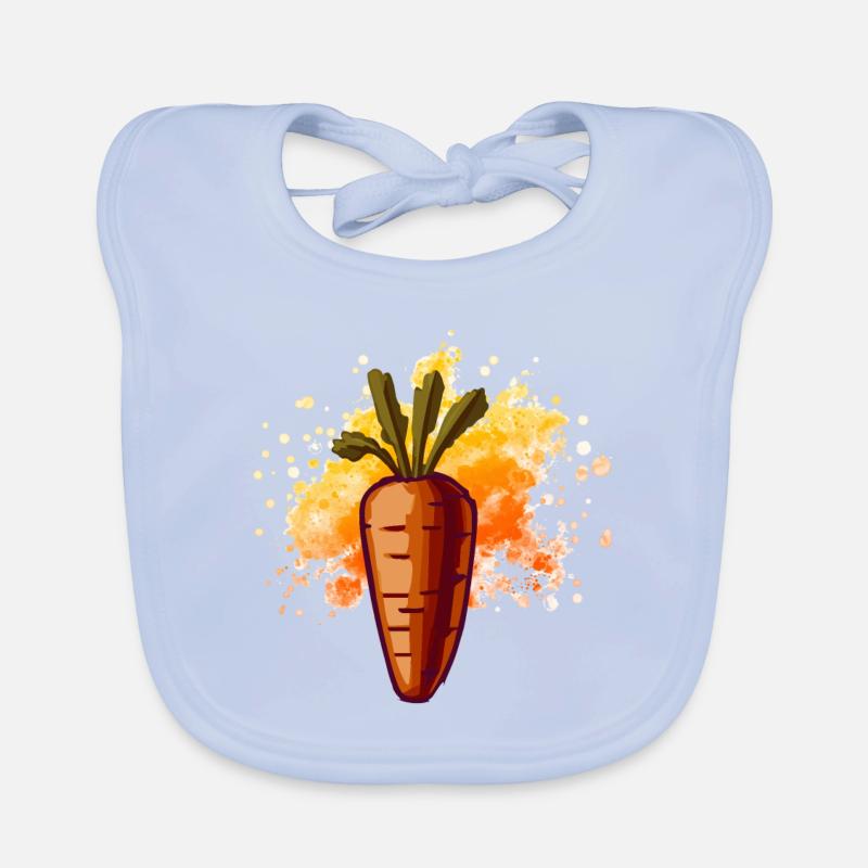 Vegetarier Veganer Karotte Möhre Design Baby Bio-Lätzchen