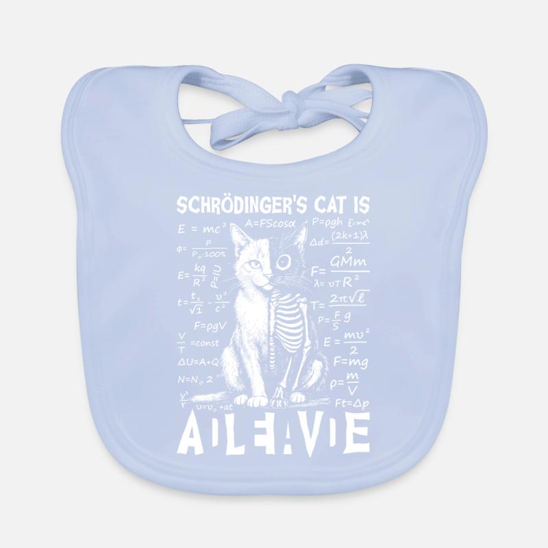 Le chat de Schrödinger mort et vif Bavoir bio Bébé