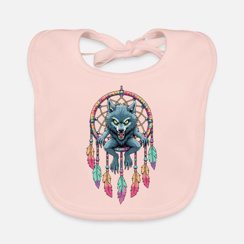 Traumfänger Werwolf Baby Bio-Lätzchen