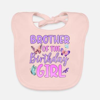Fratello della festeggiata Bavaglino ecologico per neonato