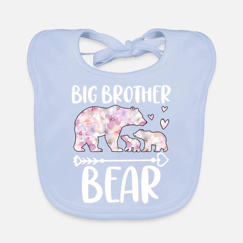 Big Brother Bear Organic Baby Bibs