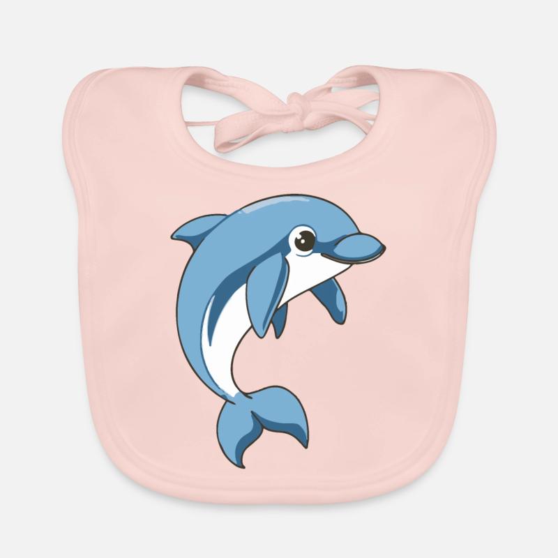DAUPHINS Bavoir bio Bébé
