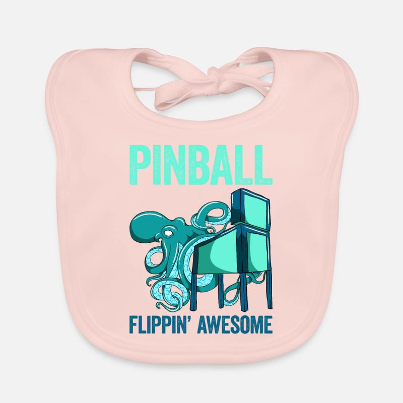 Pinball Machine Flipper Machine Organic Baby Bibs