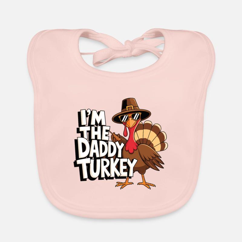 Daddy Turkey Thanksgiving Baby Bio-Lätzchen