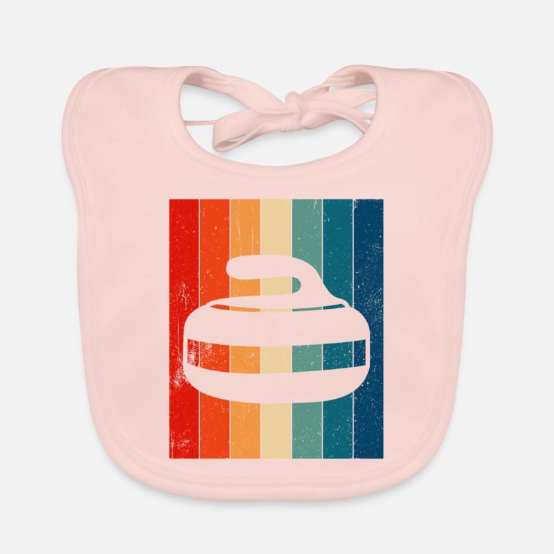 Curling Sport Curling Baby Bio-Lätzchen