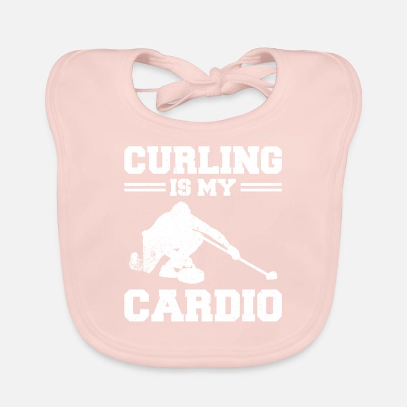 Curling Sport Curling Organic Baby Bibs