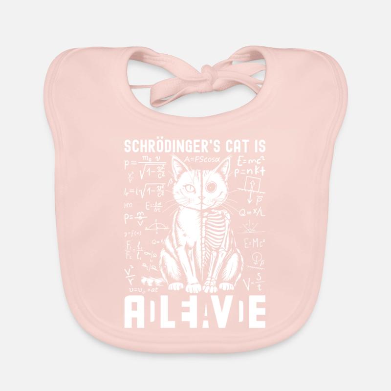 Le chat de Schrödinger mort et vif Bavoir bio Bébé