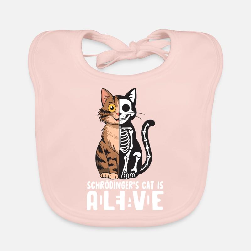 Le chat de Schrödinger mort et vif Bavoir bio Bébé