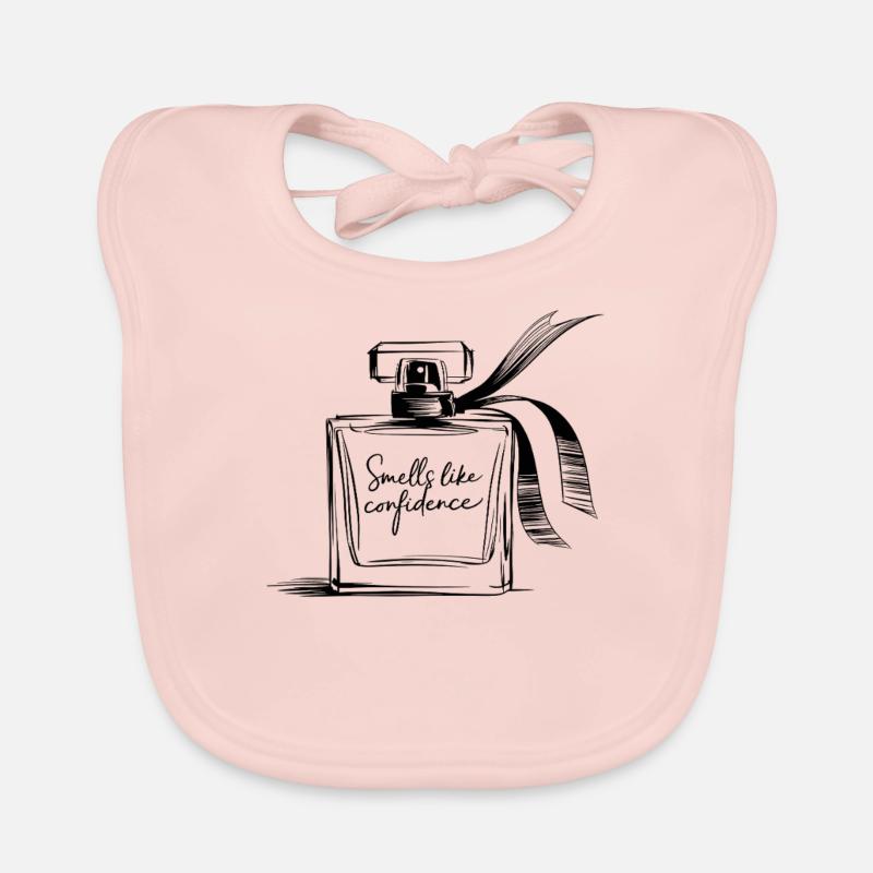 Smells Like Confidence Perfume Inspiration Organic Baby Bibs