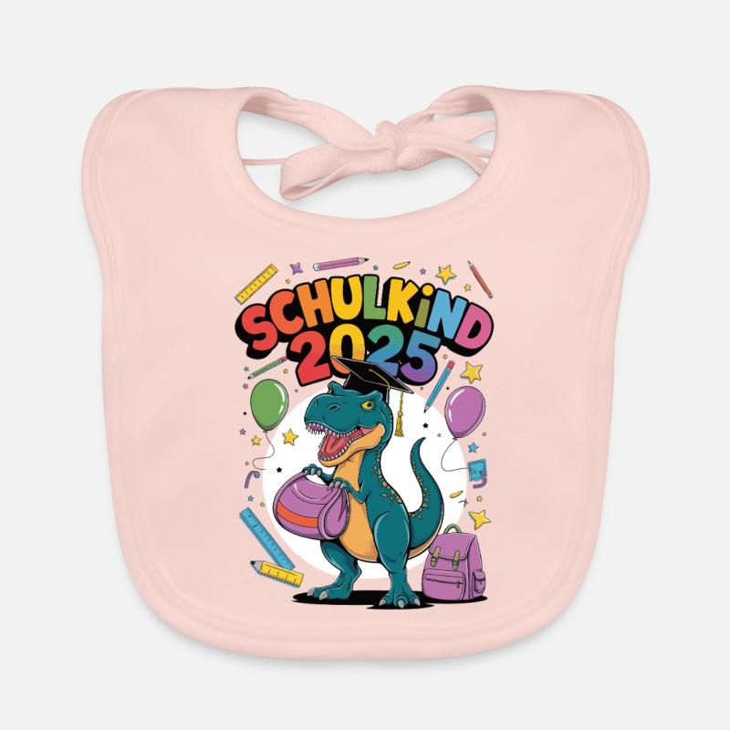 Schulkind 2025 Einschulung Schulanfang Baby Bio-Lätzchen