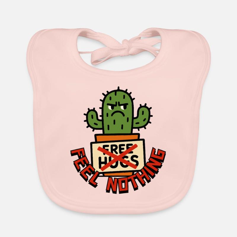 Feel Nothing - Pas de câlins gratuits du cactus Bavoir bio Bébé