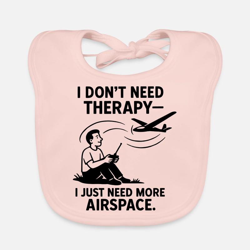 0001 NoTherapy MoreEspace aérien - Bavoir bio Bébé - rose