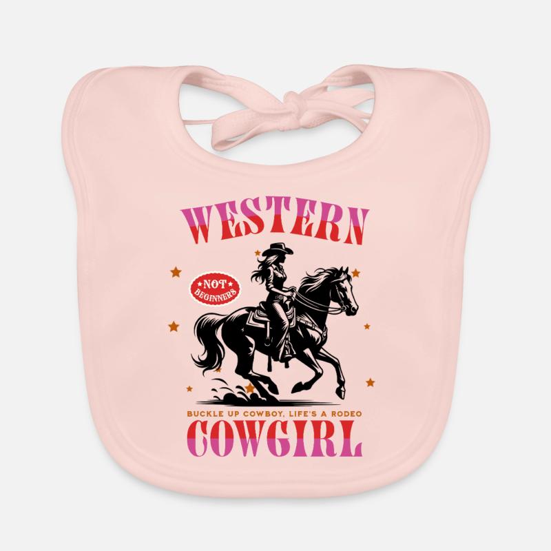 Conception de Howdy Rodeo – Pas pour les débutants Bavoir bio Bébé