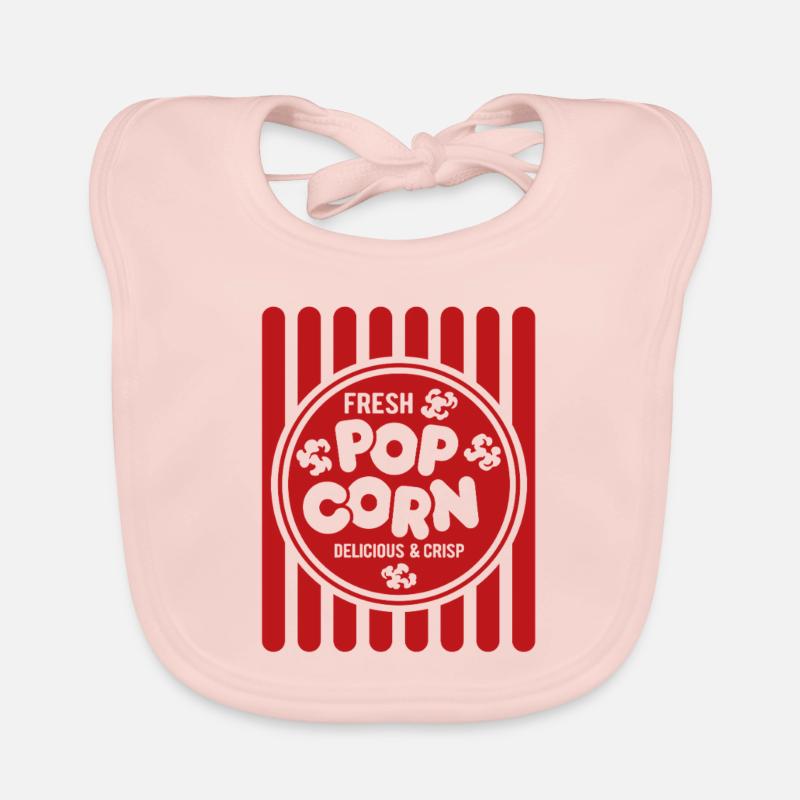 Frisches Popcorn - knusprig & lecker - Geschenk Baby Bio-Lätzchen