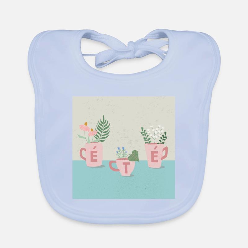 Fleurs d'été Baby Bio-Lätzchen