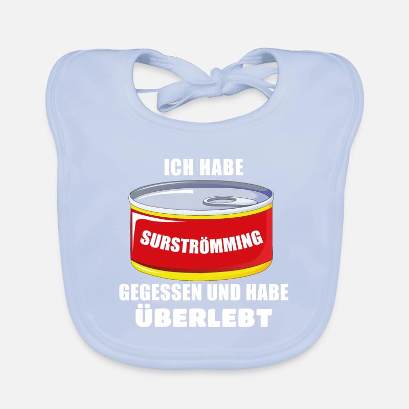 I Survived The Surströmming Challenge Gammelfisch Baby Bio-Lätzchen