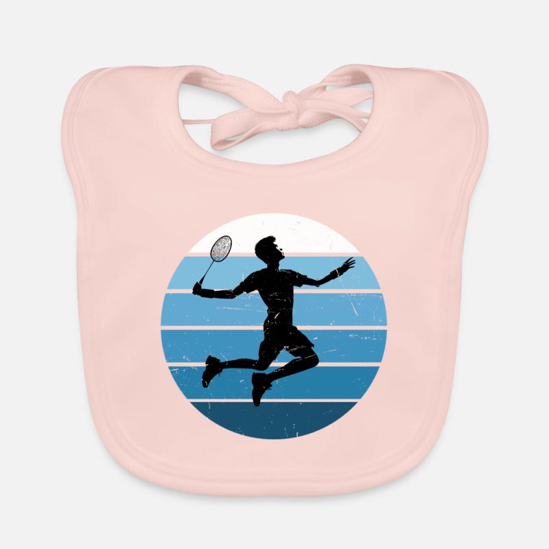 Squash Badminton Joueurs Hommes Badminton Bavoir bio Bébé