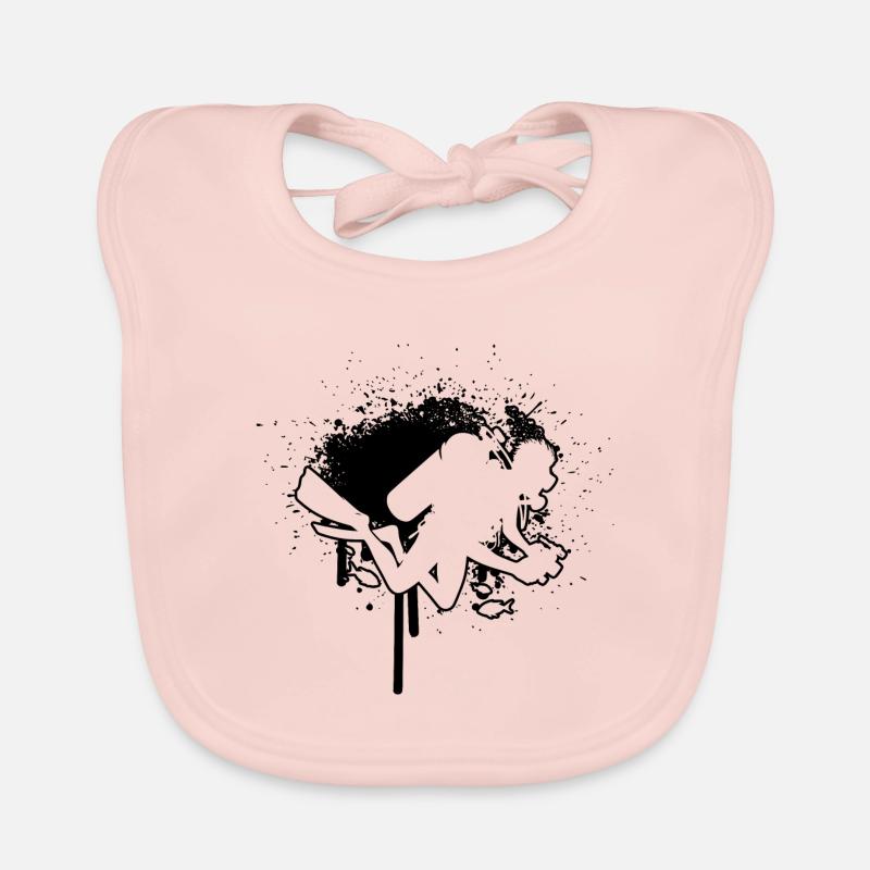 Taucher Tauchen Diver Plongée Libre Bavoir bio Bébé