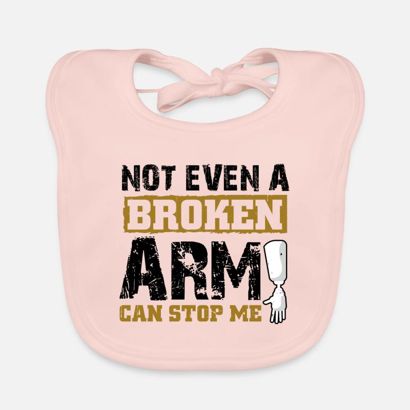 Not even a broken arm can stop me Baby Bio-Lätzchen