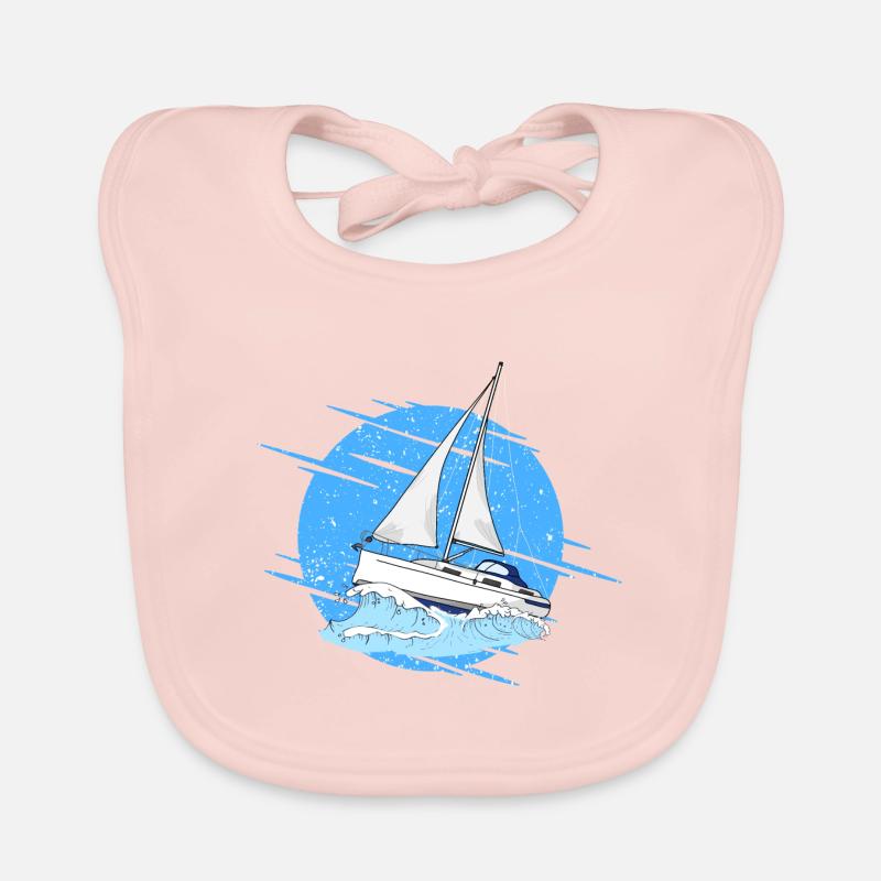 Segelboot Baby Bio-Lätzchen