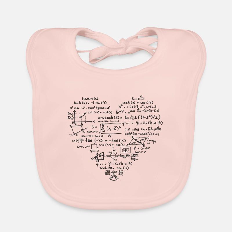 Tenue Math Heart Bavoir bio Bébé