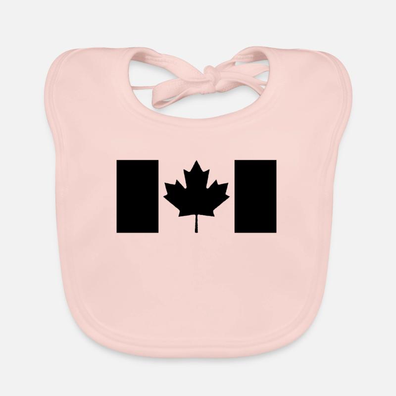 Maple Maple Leaf Canada Flag Organic Baby Bibs