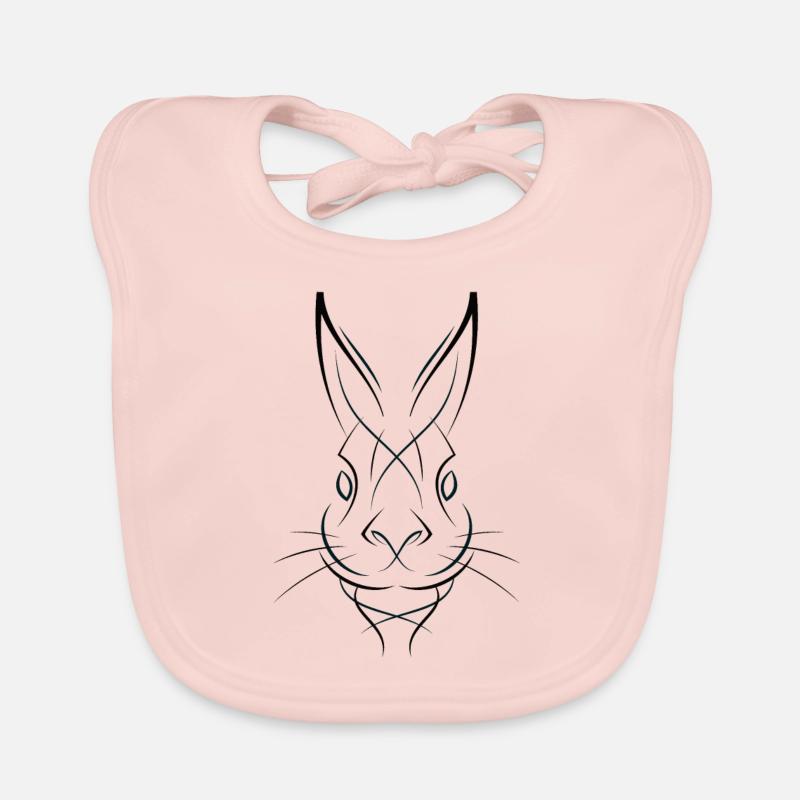 Bunny rabbit bunny Organic Baby Bibs