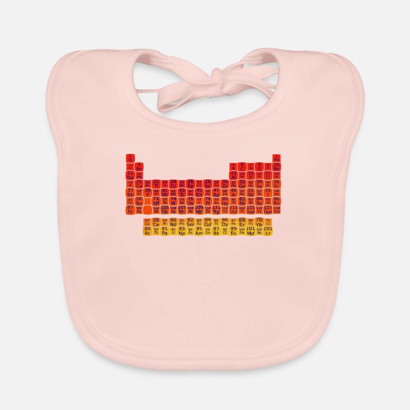 Periodic table chemistry elements Organic Baby Bibs