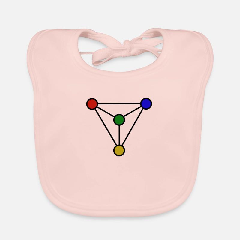 Conception chimique en triangle Bavoir bio Bébé